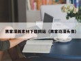 十堰黑客漫画素材下载网站（黑客动漫头像）